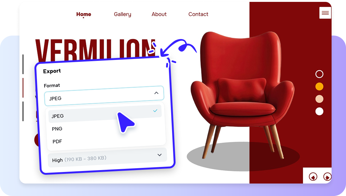Share your mockup across multiple platforms