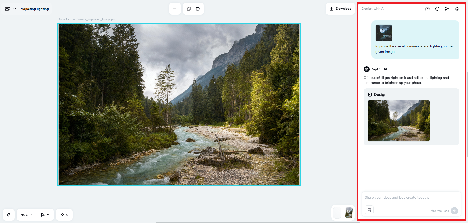 Enhance your image with AI prompts
