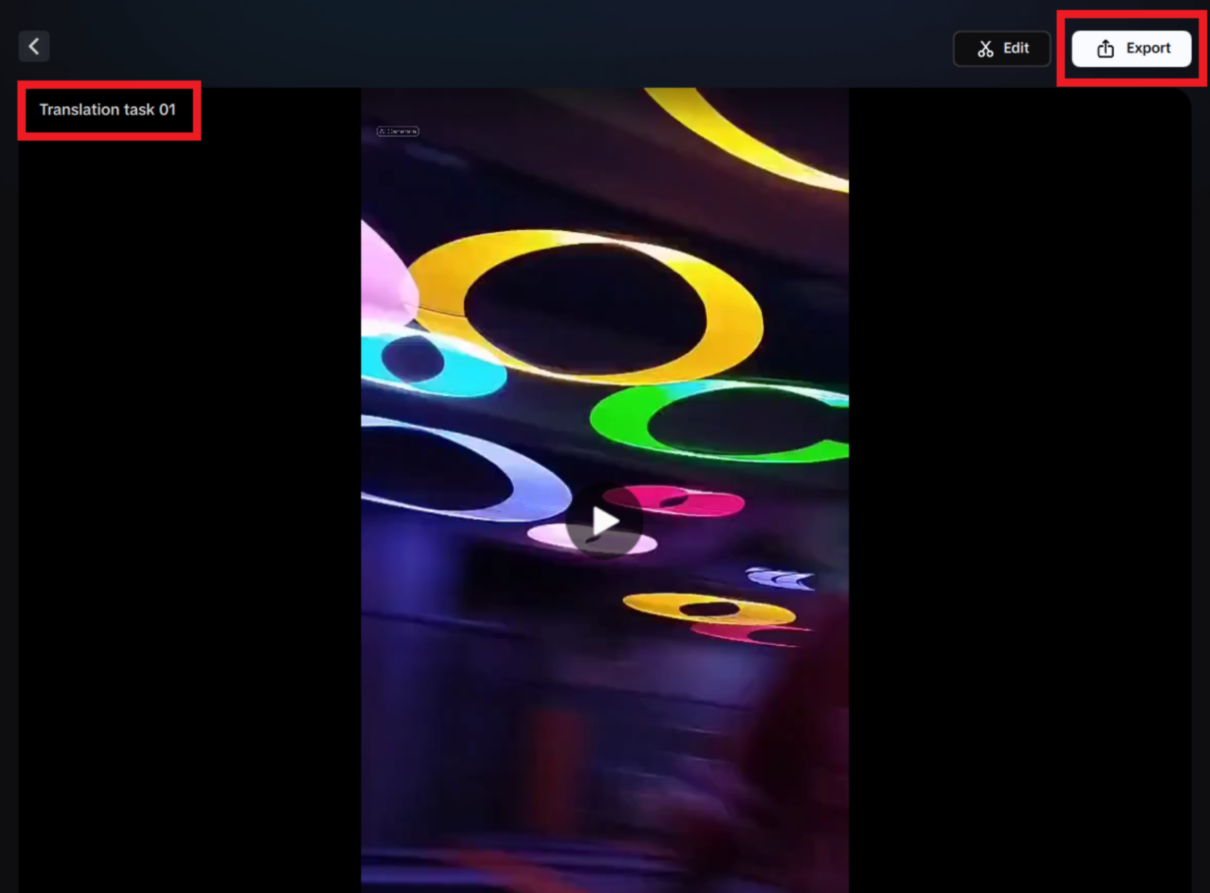 Video translator on CapCut desktop video editor