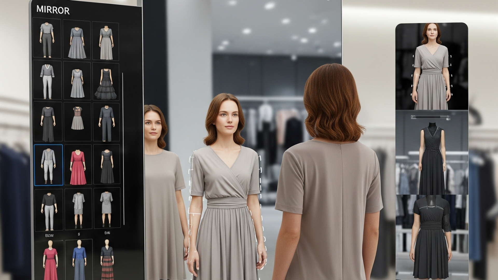 Técnica de ajuste com espelho virtual