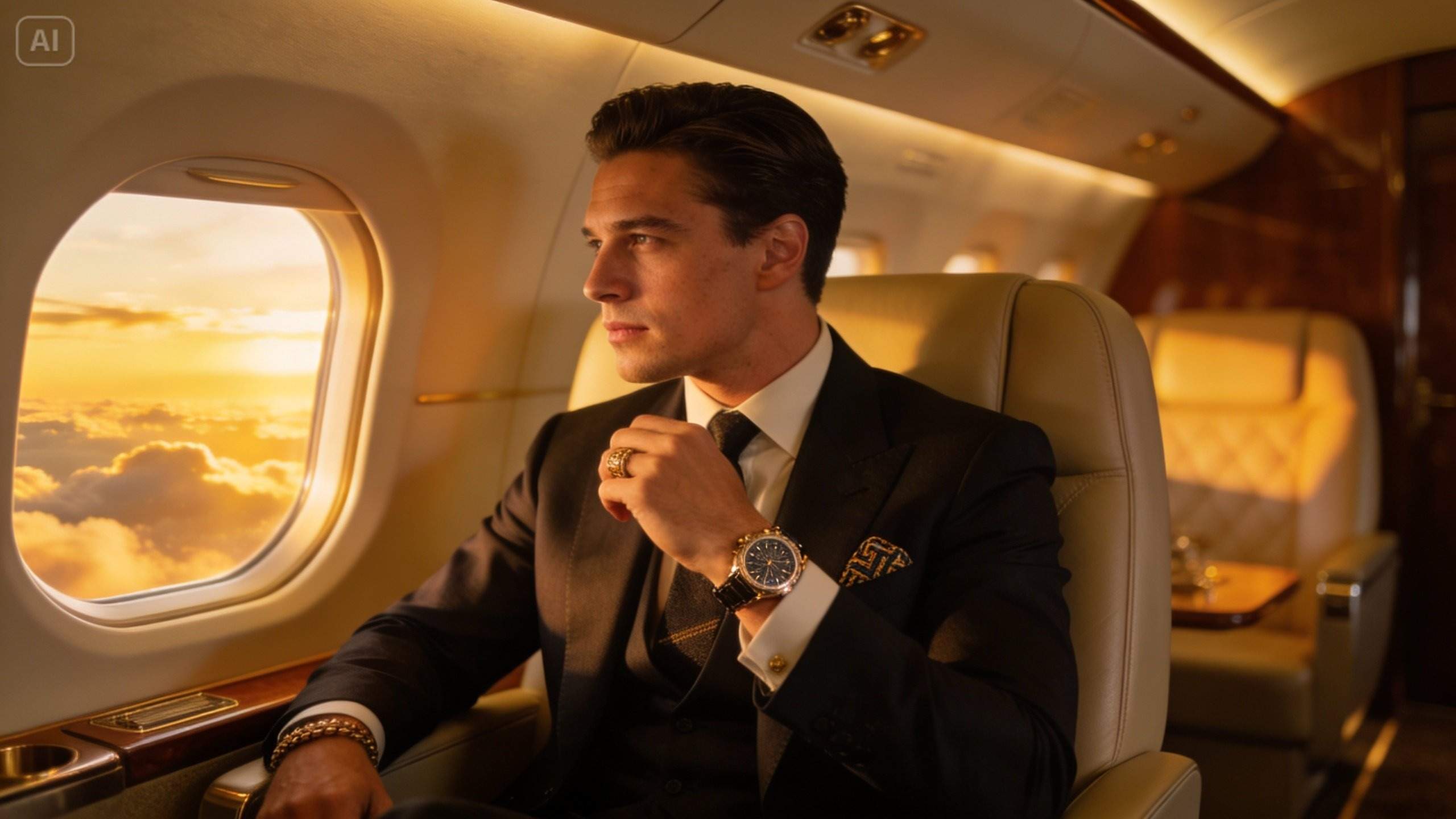 luxury money lifestyle AI photo benefits