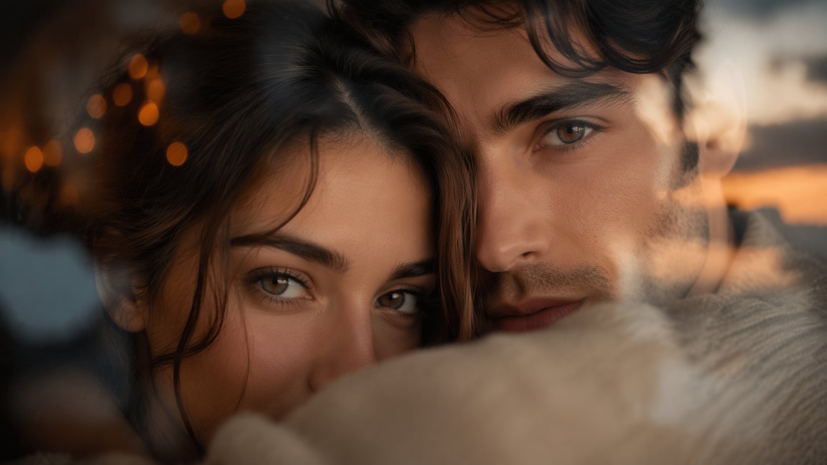 Dreamina couple eyes AI photo prompts 16:9 hero image