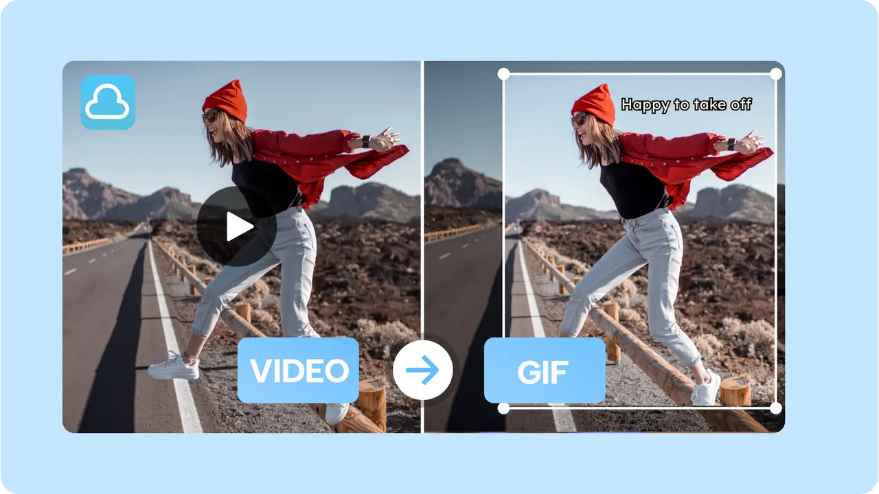 Converta vídeos em GIFs animados