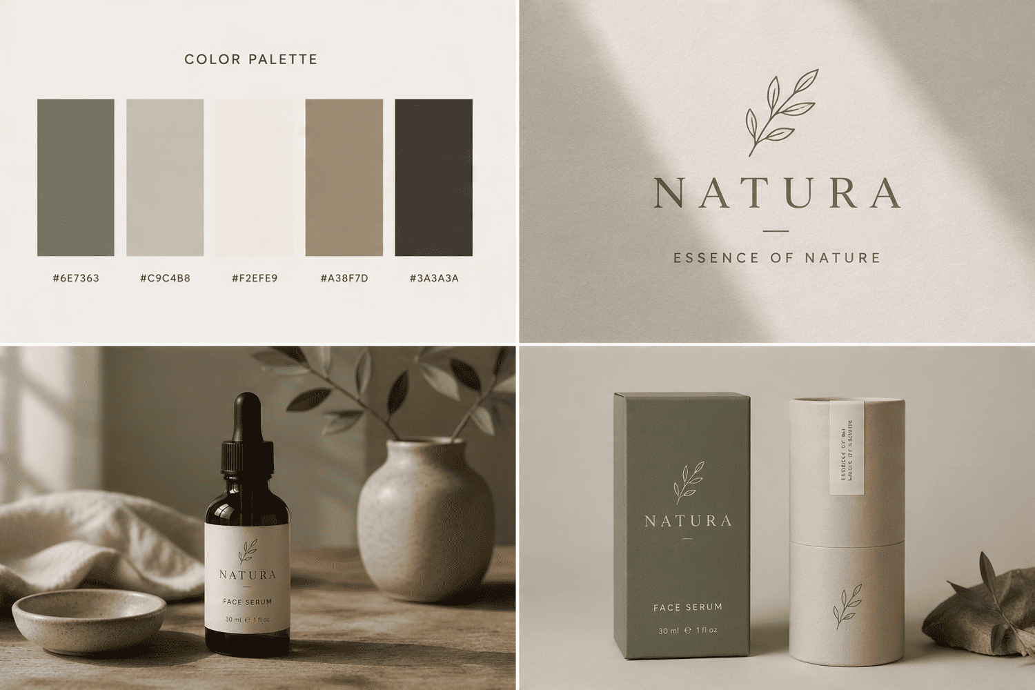 Brand mood board grid