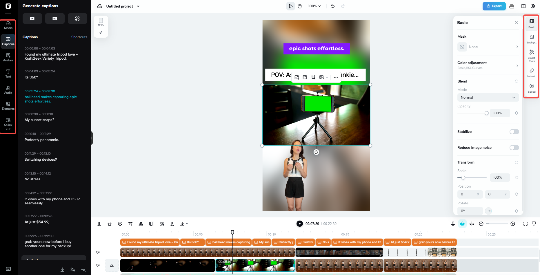 Edit and refine your video