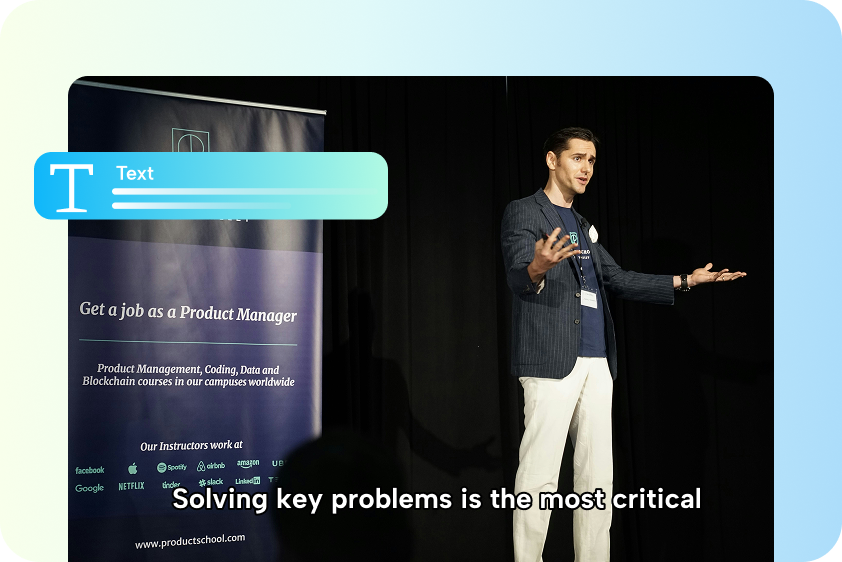 Create subtitles and captions