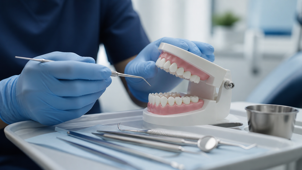 Dental Work Presentation Video prompt 2 original 16:9 visual