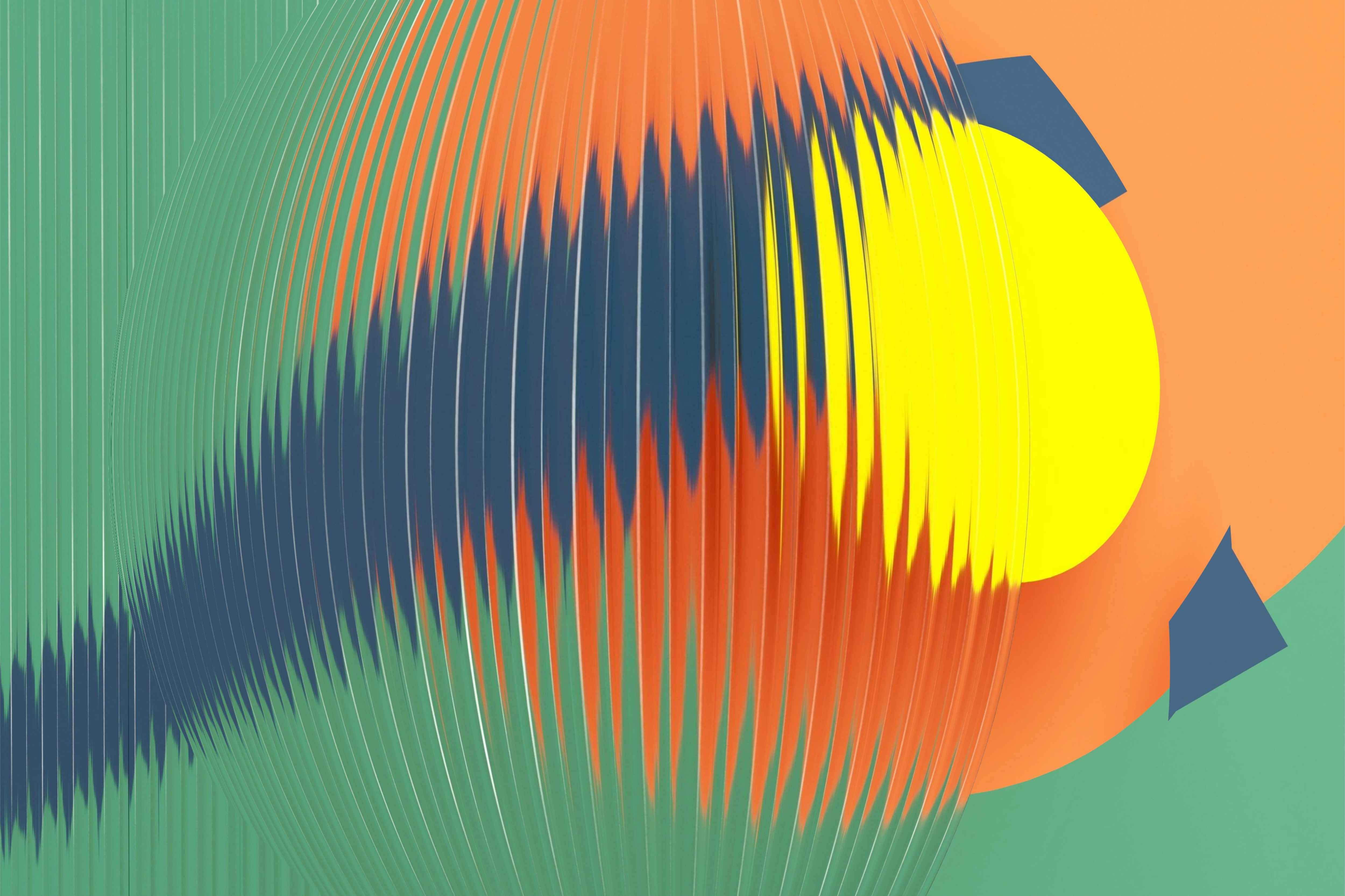 Utilisation de l'effet optique fisheye dans l'art visuel.