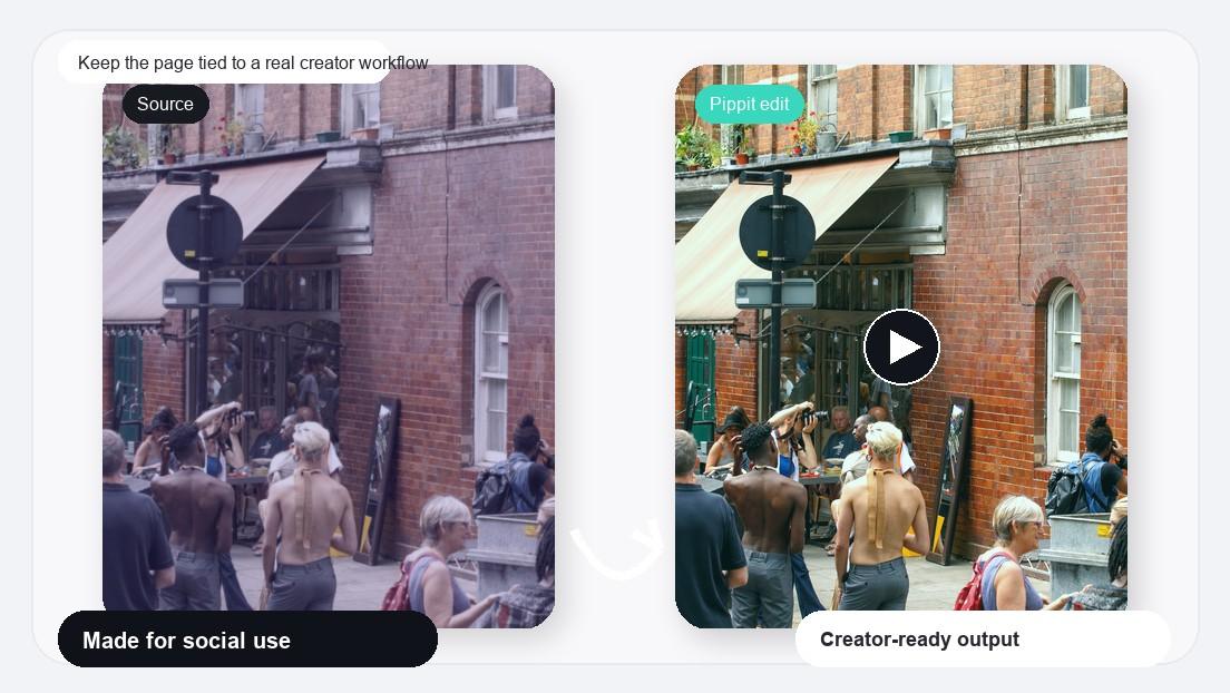 From This To This Transition Video Maker realistic image for keep the page tied to a real creator workflow
