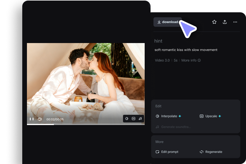 enhance and download