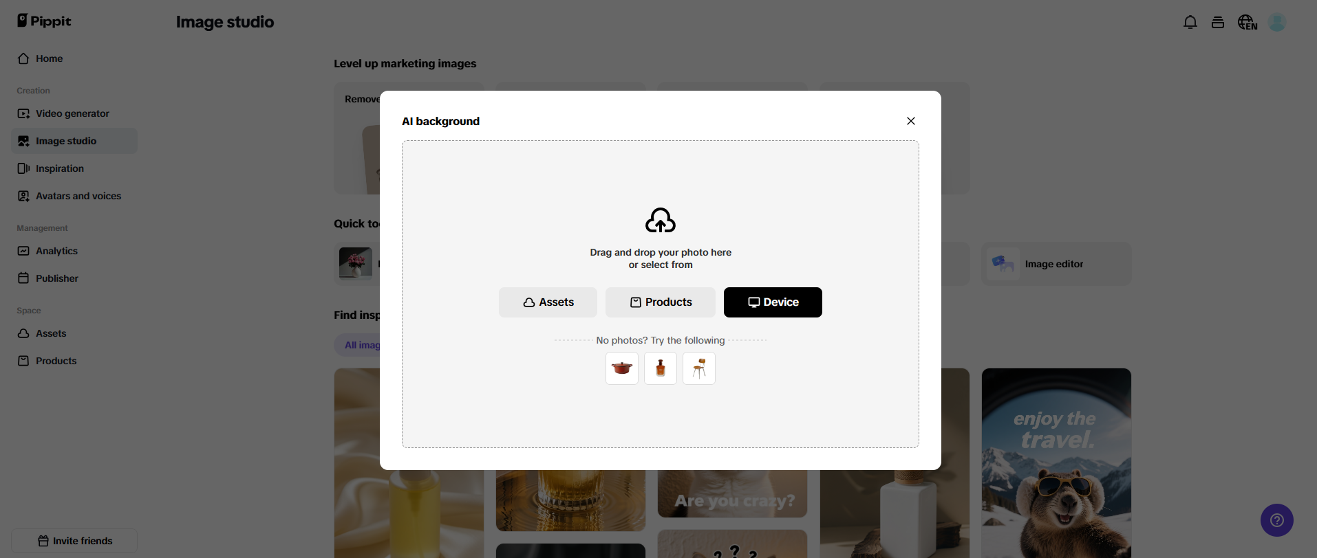 Create attractive background