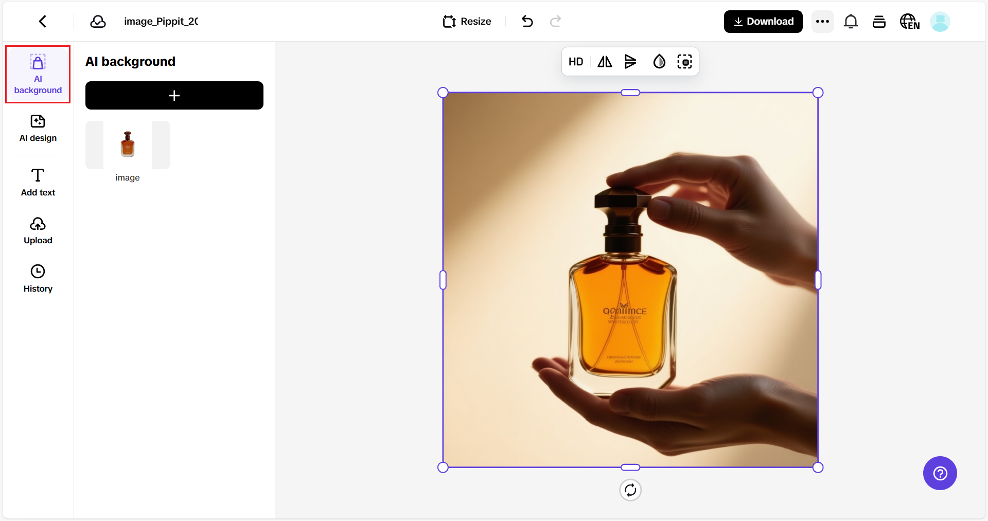 AI-generated image background