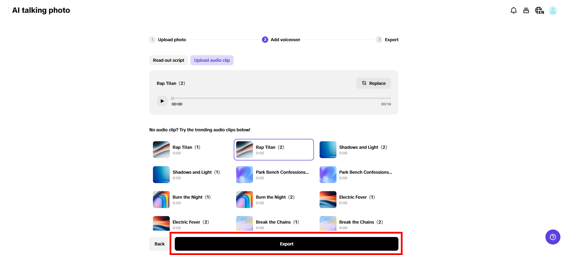 Export and download image