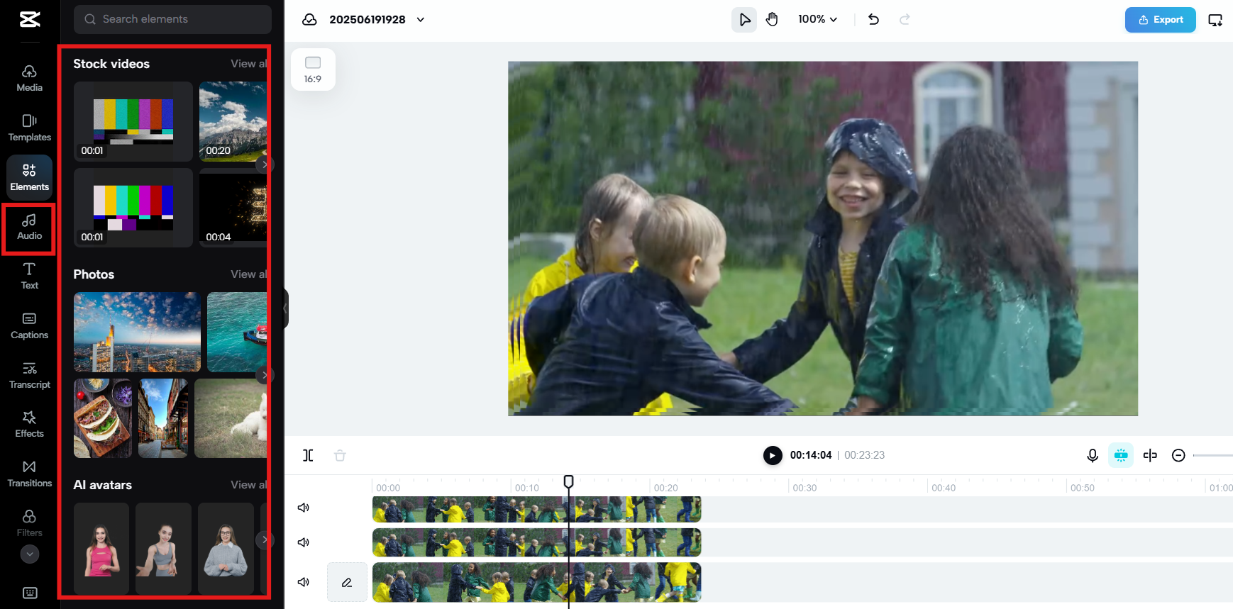 Extensive media library