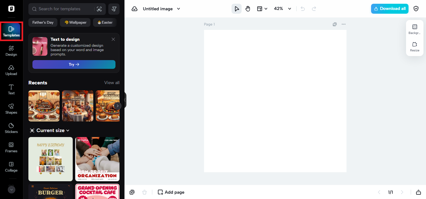 The template library of personas