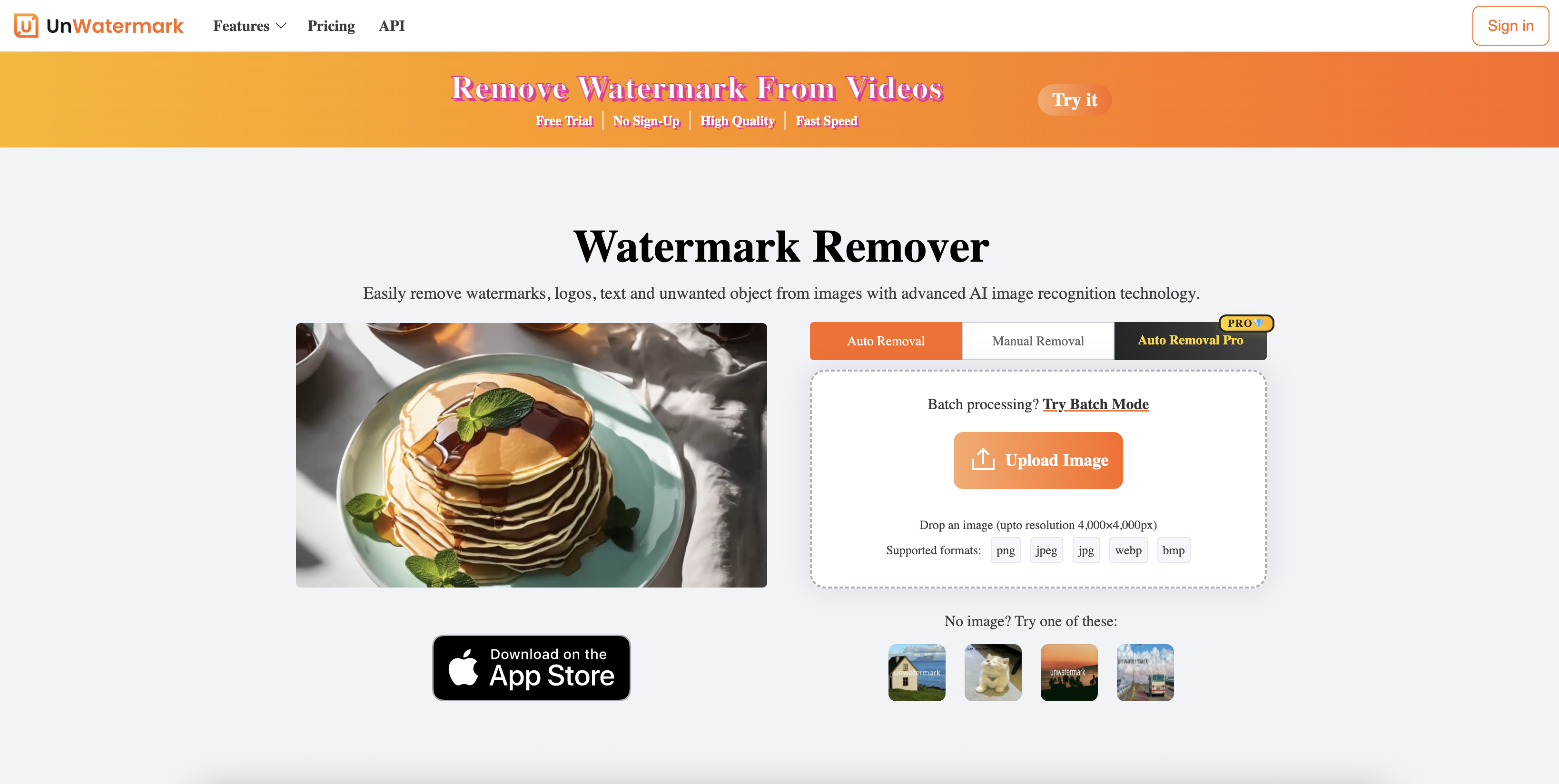 Unwatermark AI - TikTok watermark remover