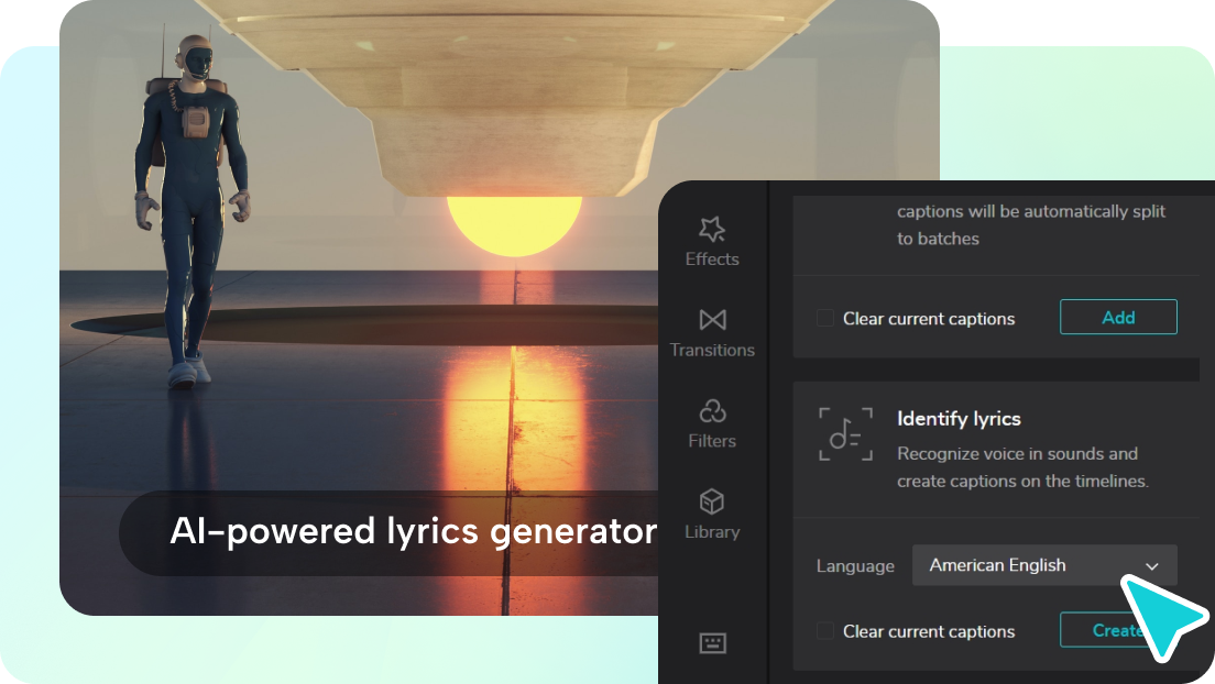 CapCut provides tools for lyric recognition and editing