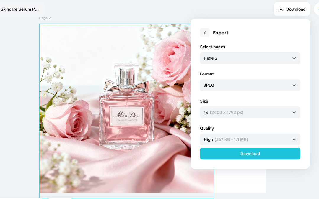 Export and Save