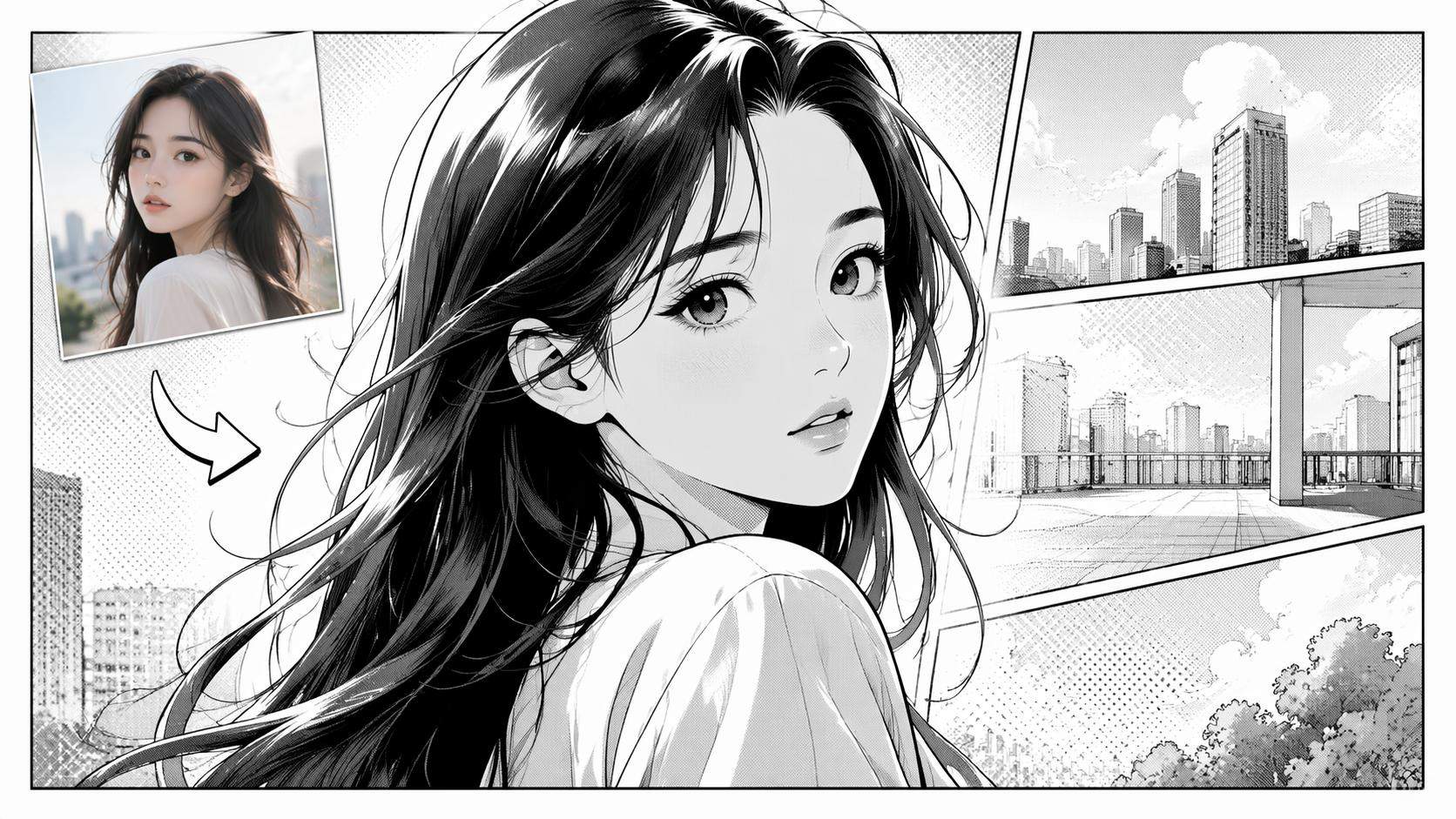 Dreamina manga filter 16:9 hero image