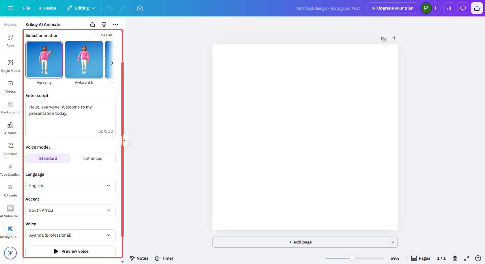Přizpůsobit nastavení avataru