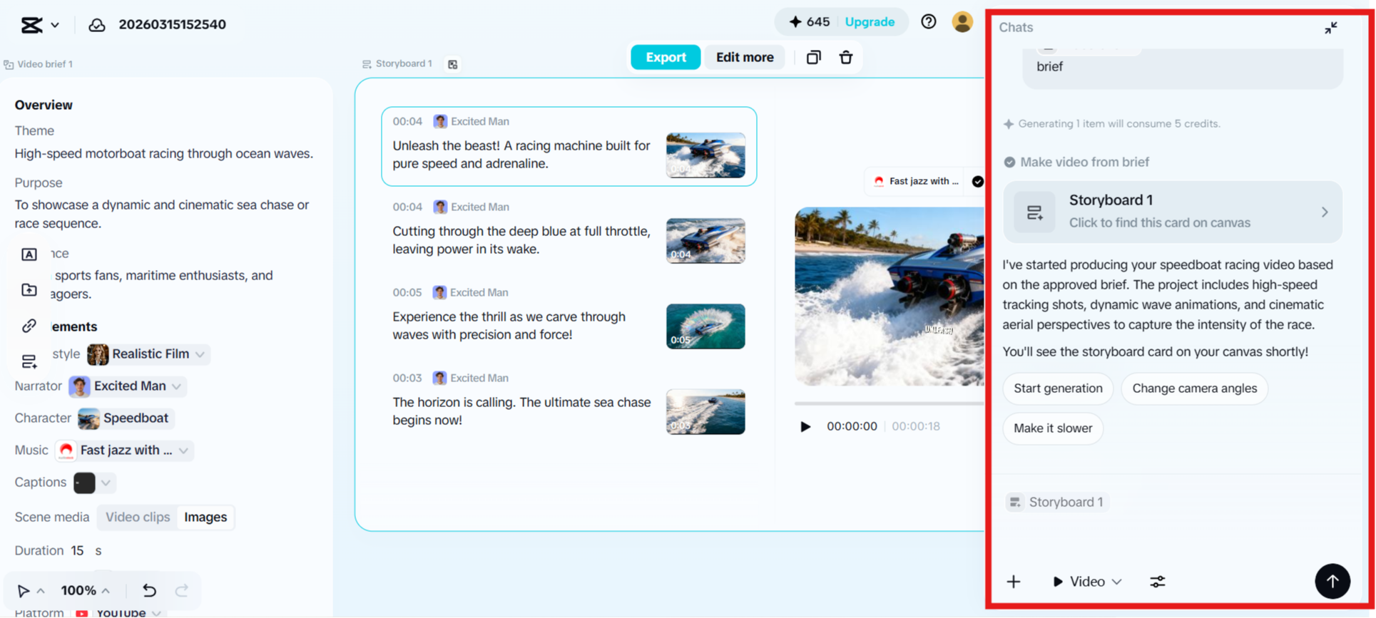 Use chat-panel to revise your porject