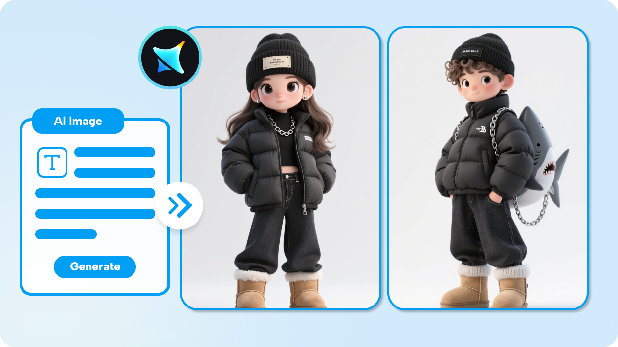  generate chibi art from text descriptions