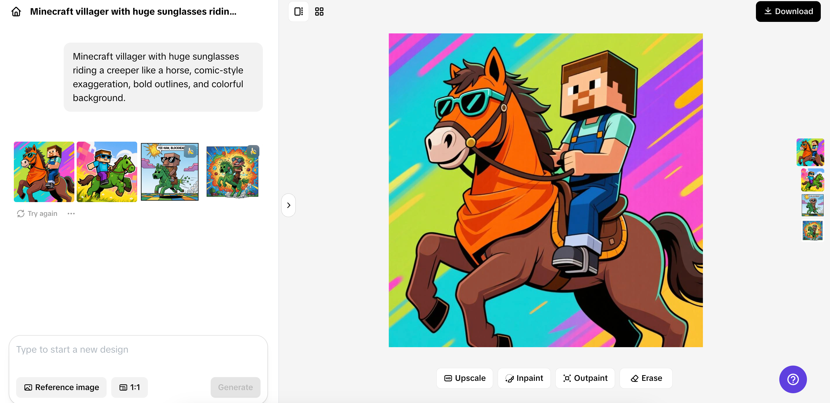Export and share your thumbnail
