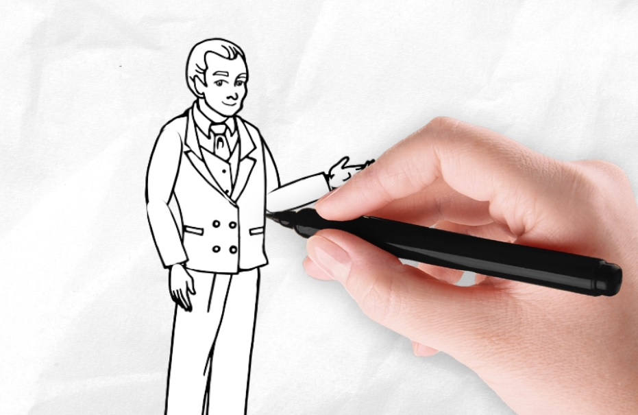 A free whiteboard animation with voiceover, used in tutorials and ads