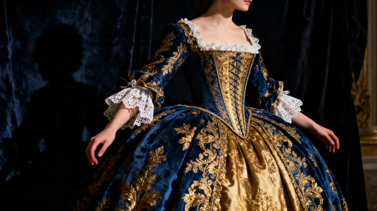 Baroque style clothing visual
