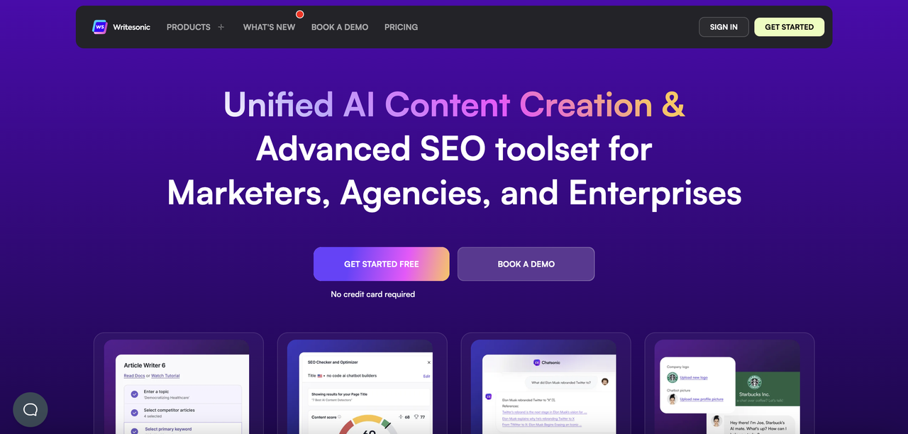 Writesonic AI content tool