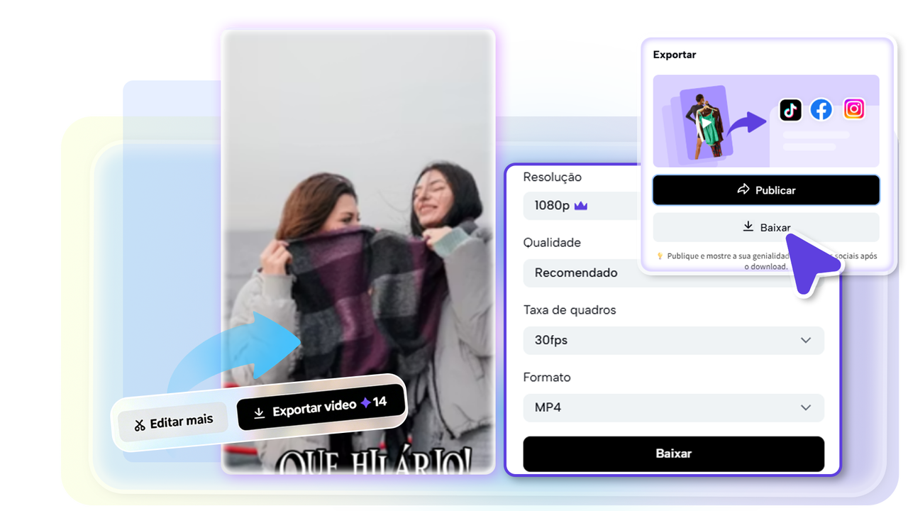 Exporte seu vídeo
