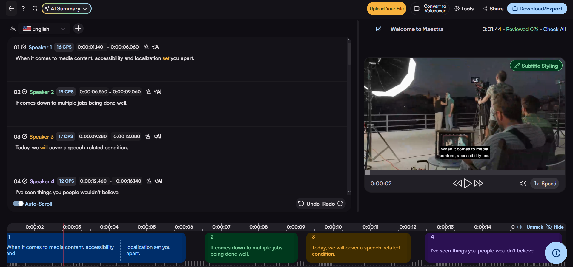 Maestra interface