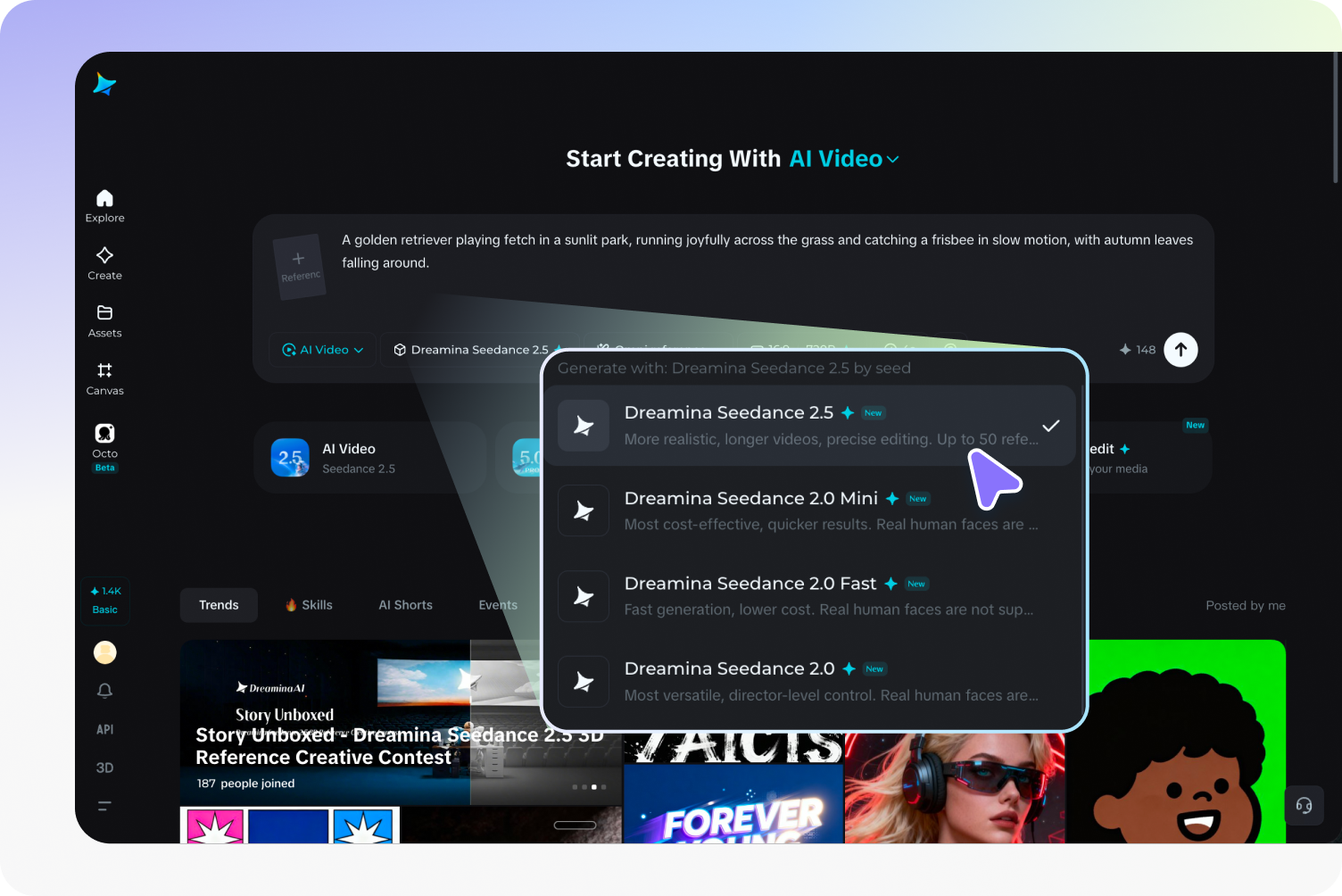 Step 2: Adjust options & generate