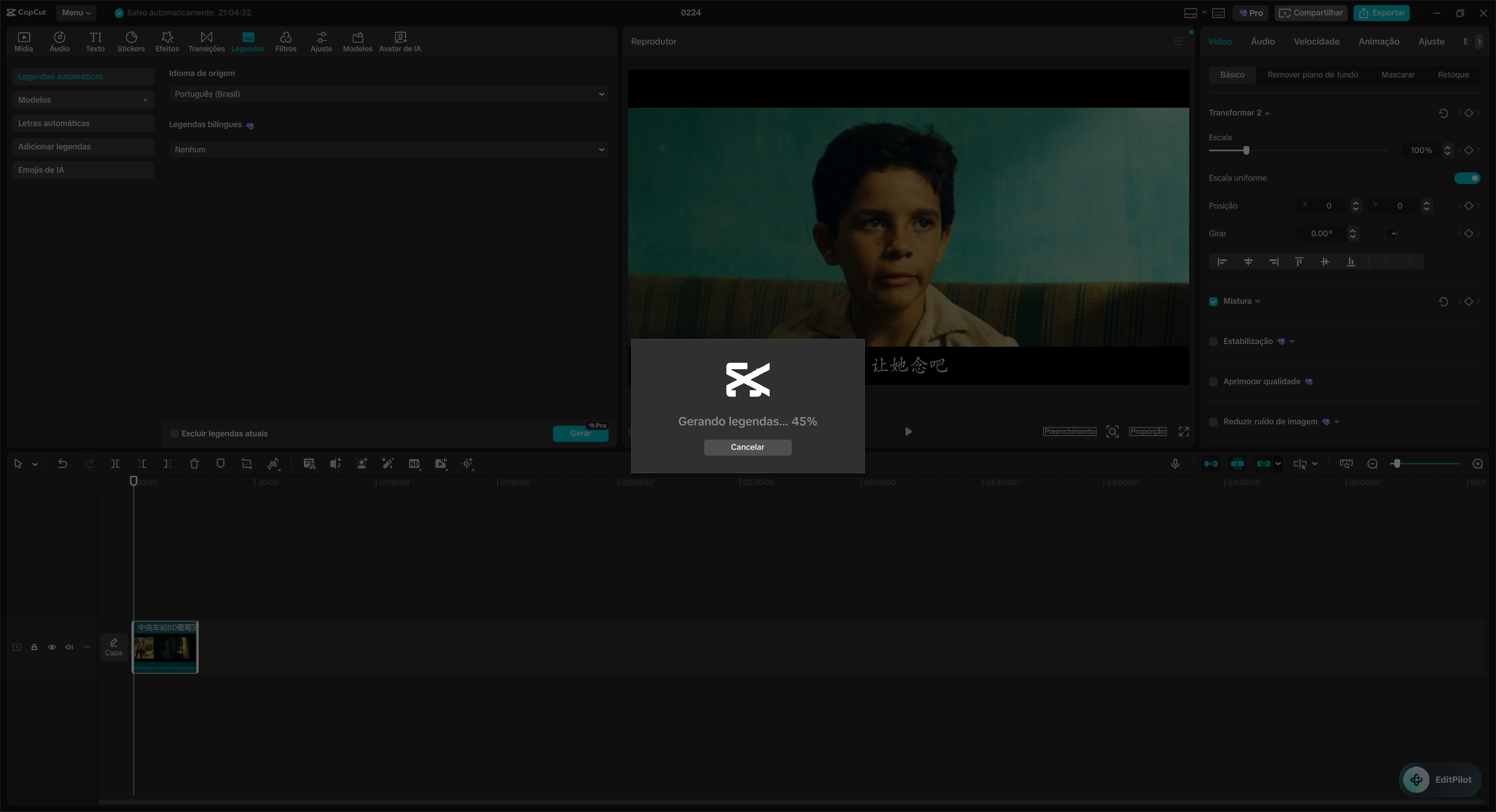 Automatically caption videos in CapCut