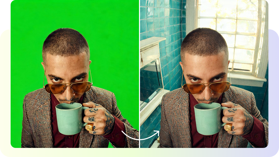 Refine Backgrounds with Green Screen Editing