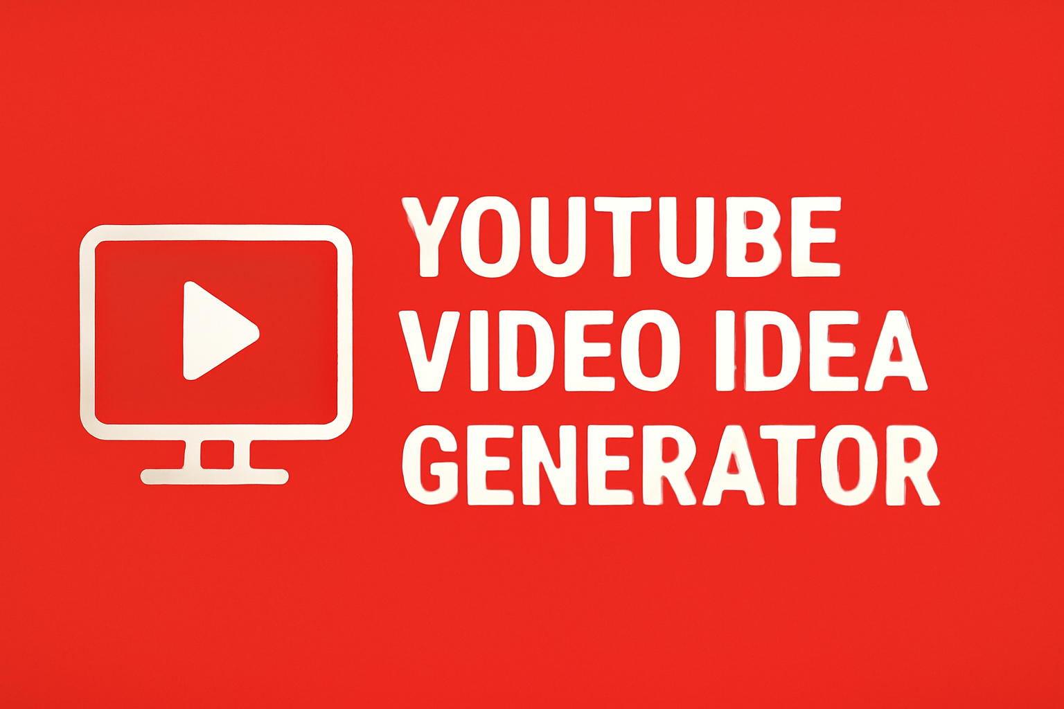 Qu'est-ce qu'un générateur d'idées de vidéos YouTube