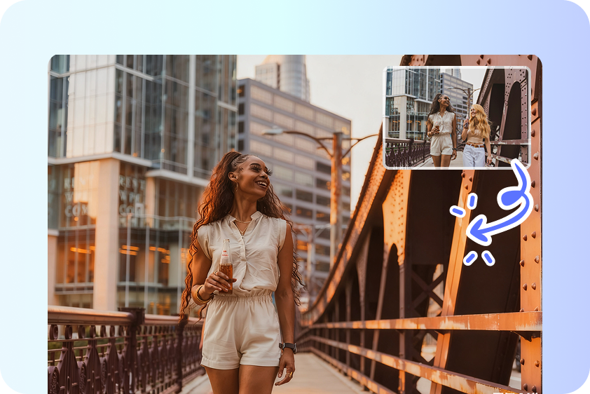 เปลี่ยนภาพถ่ายกลุ่มให้เป็นภาพเดี่ยว