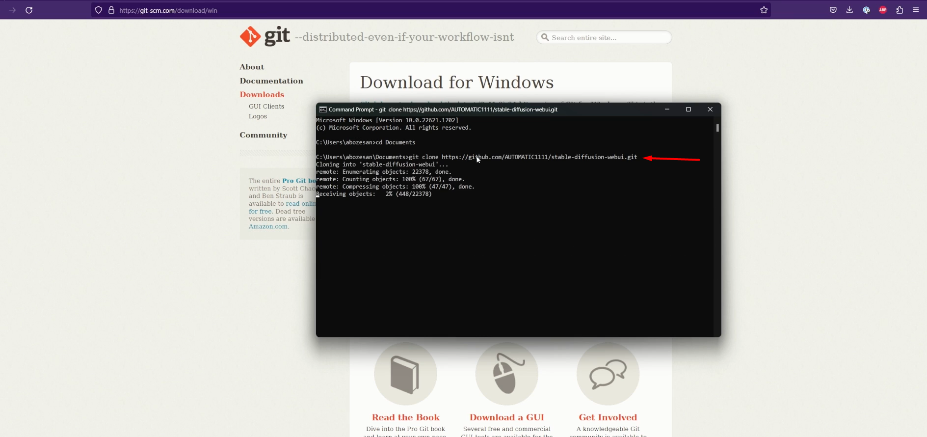 Installing a Stable Diffusion interface