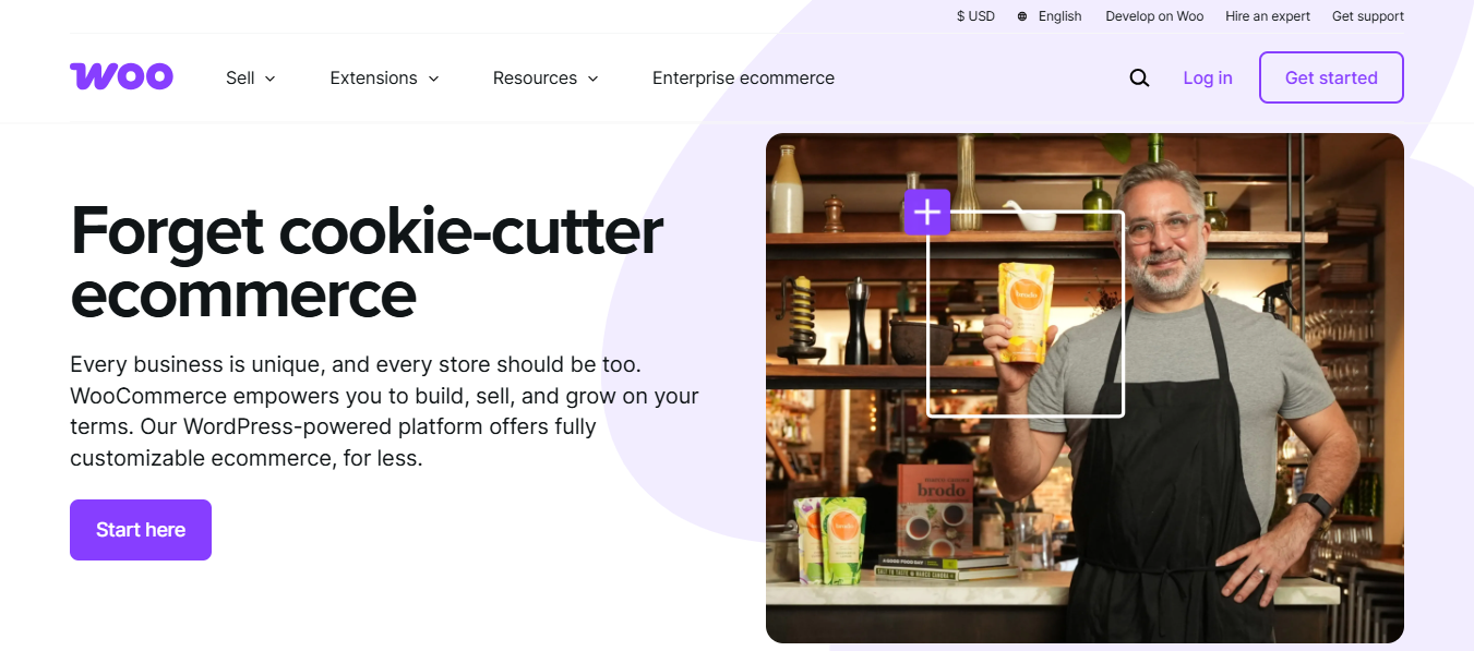WooCommerce's interface