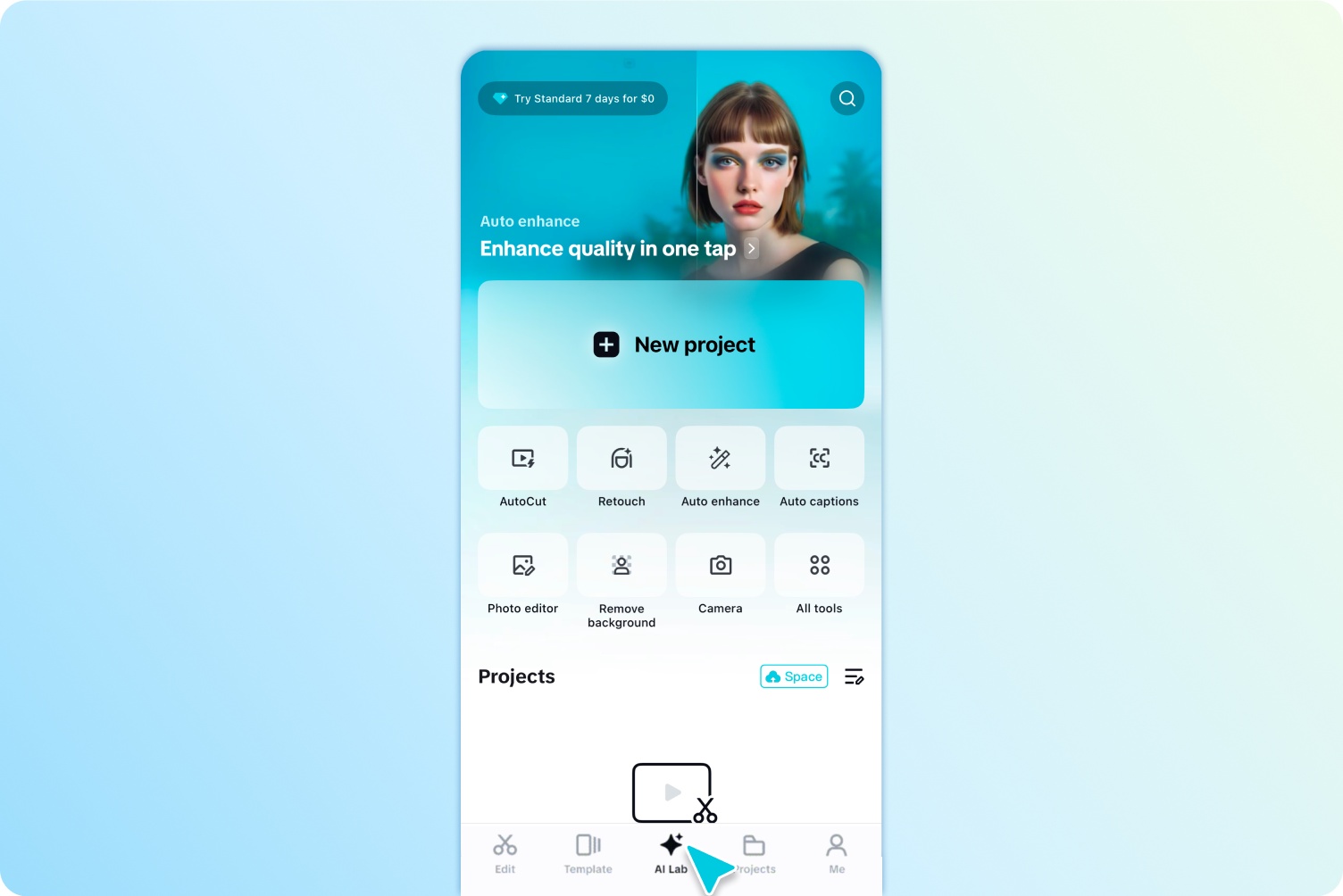 Откройте AI Lab