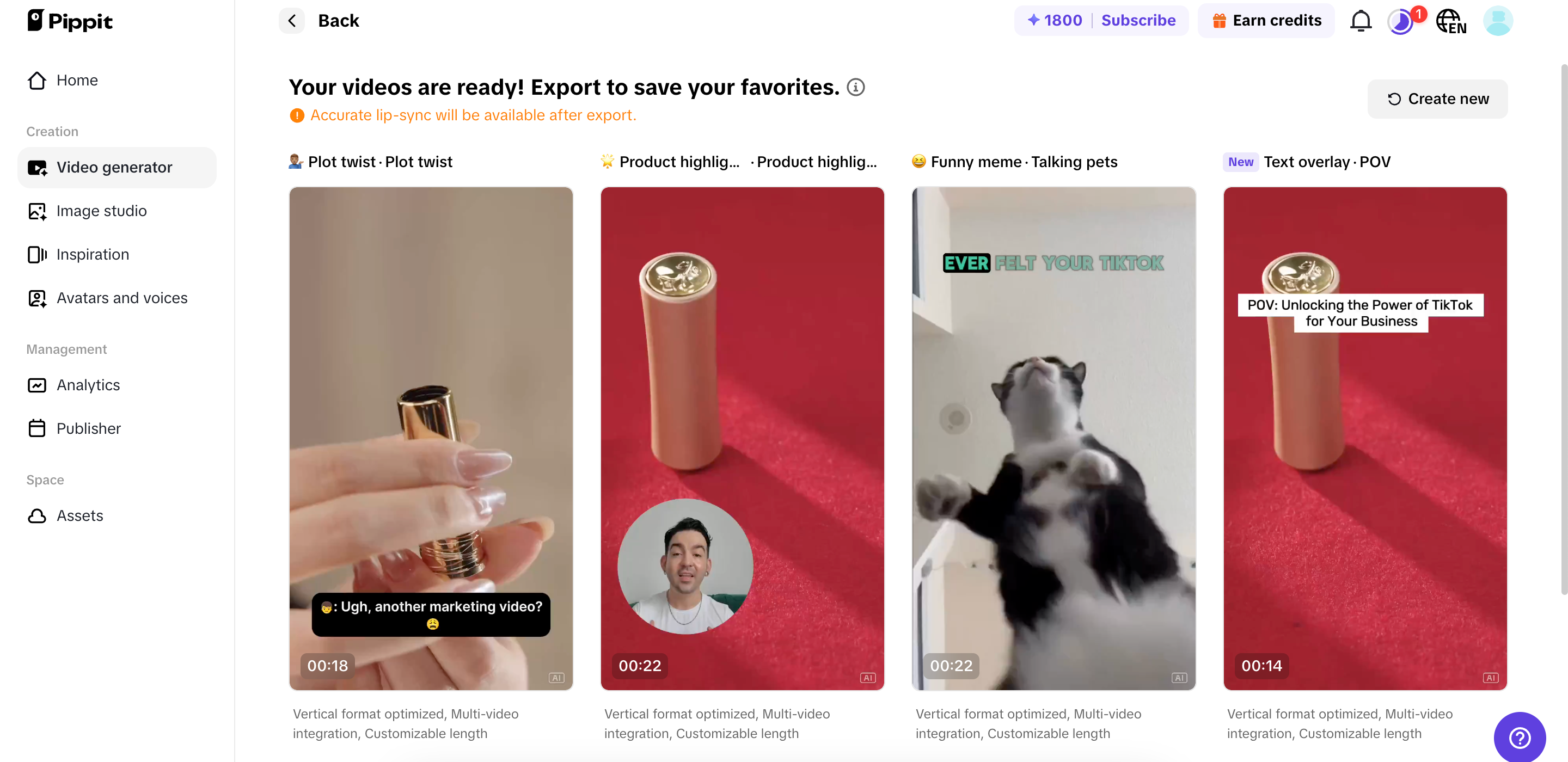 Batch content generation