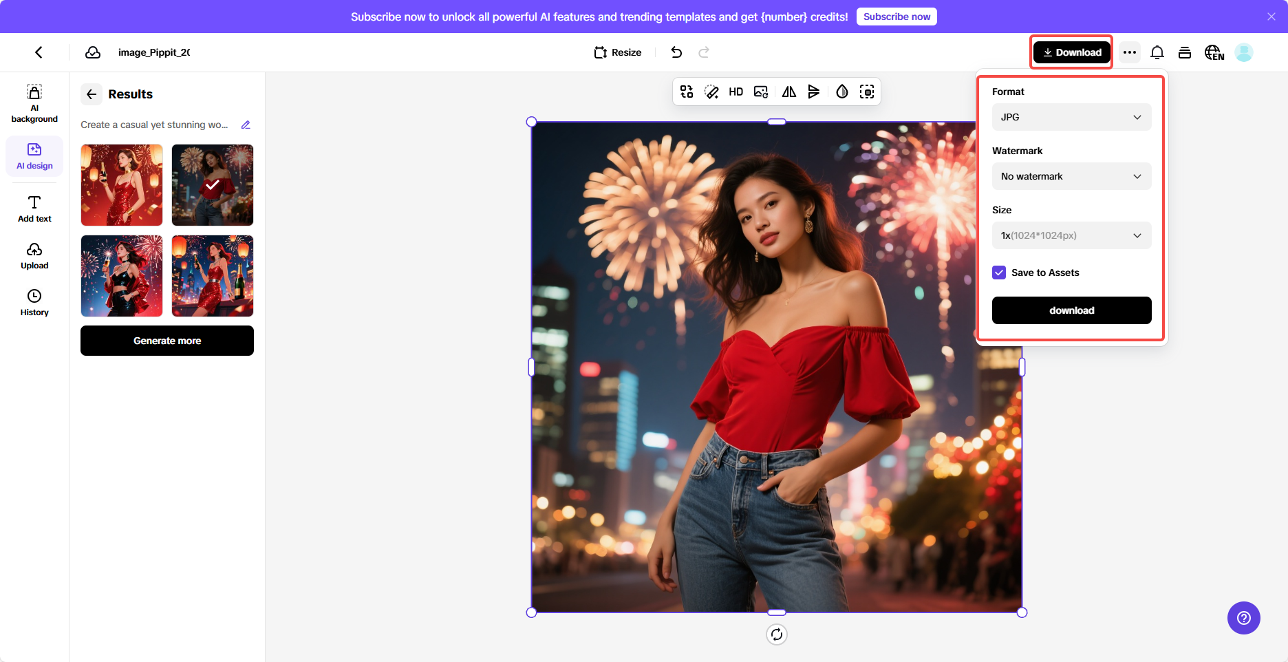 Exporte seu design de roupa para o Ano Novo