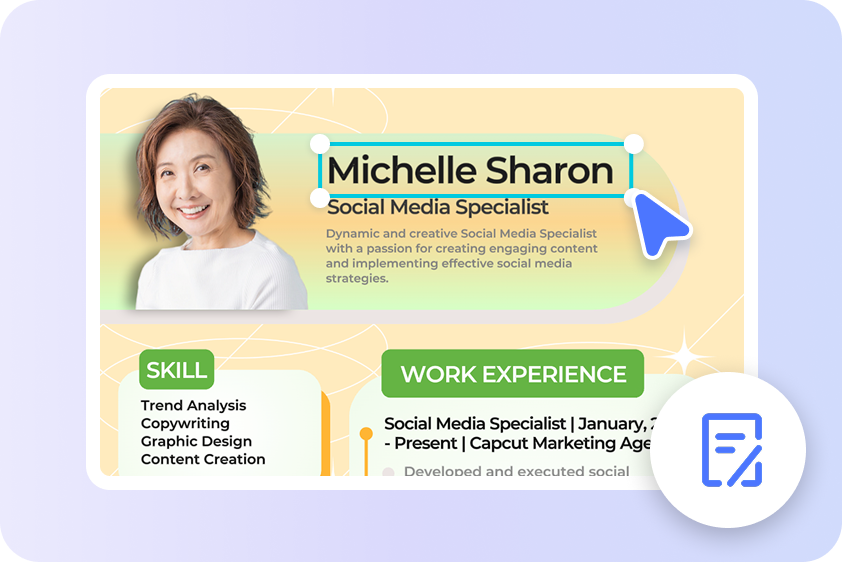 Adjust the format easily