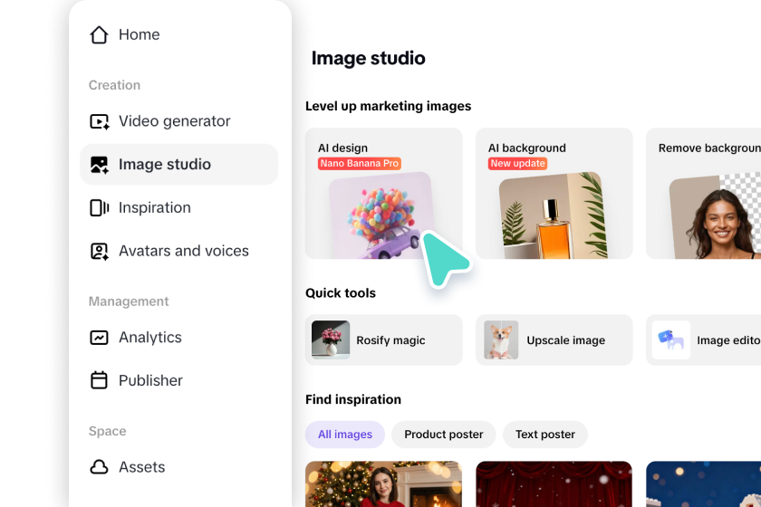Step 1: Open the AI design tool