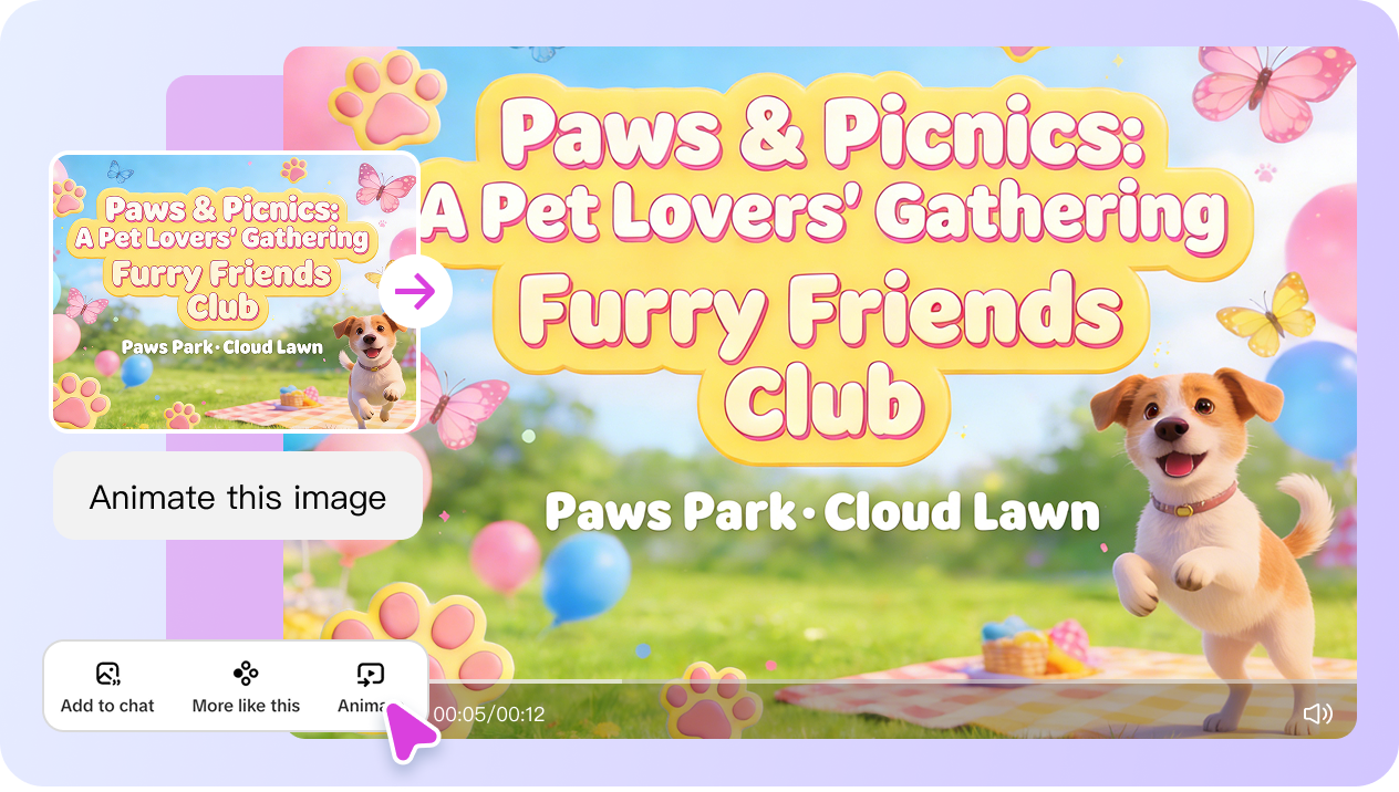 Turn invitation cards into videos