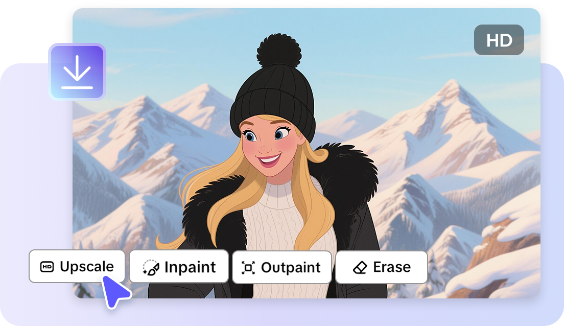 Editing AI painting