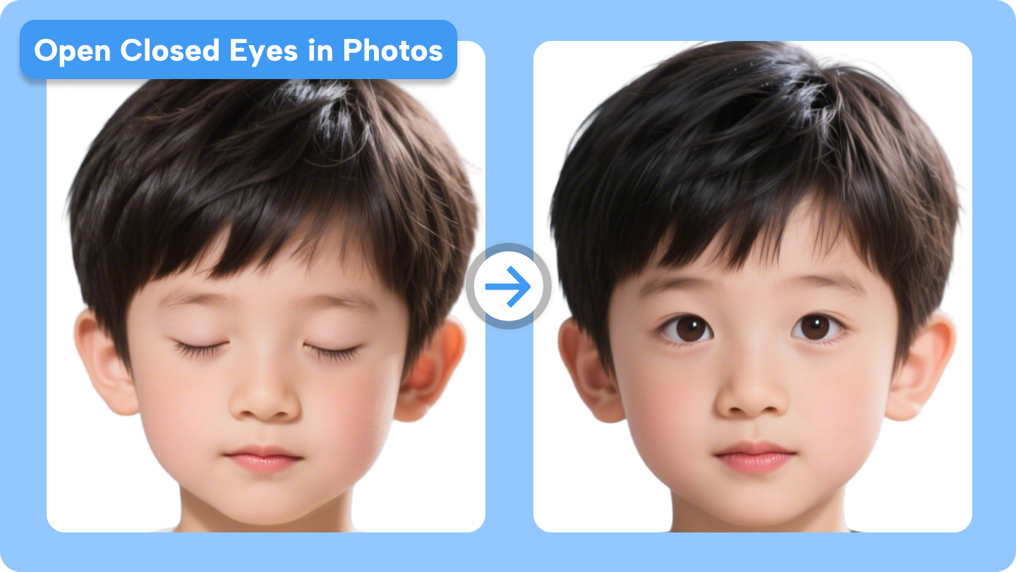 열린 눈 사진 편집기