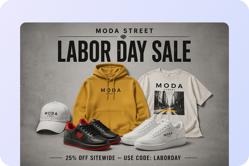 Make seasonal sale posters