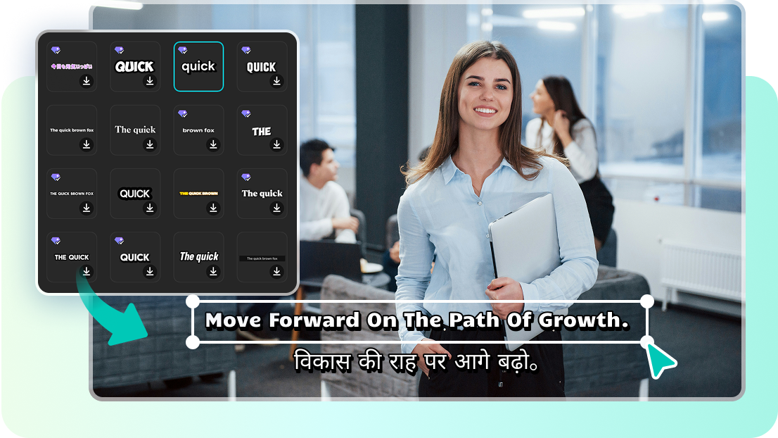 Fully customizable translated captions in CapCut