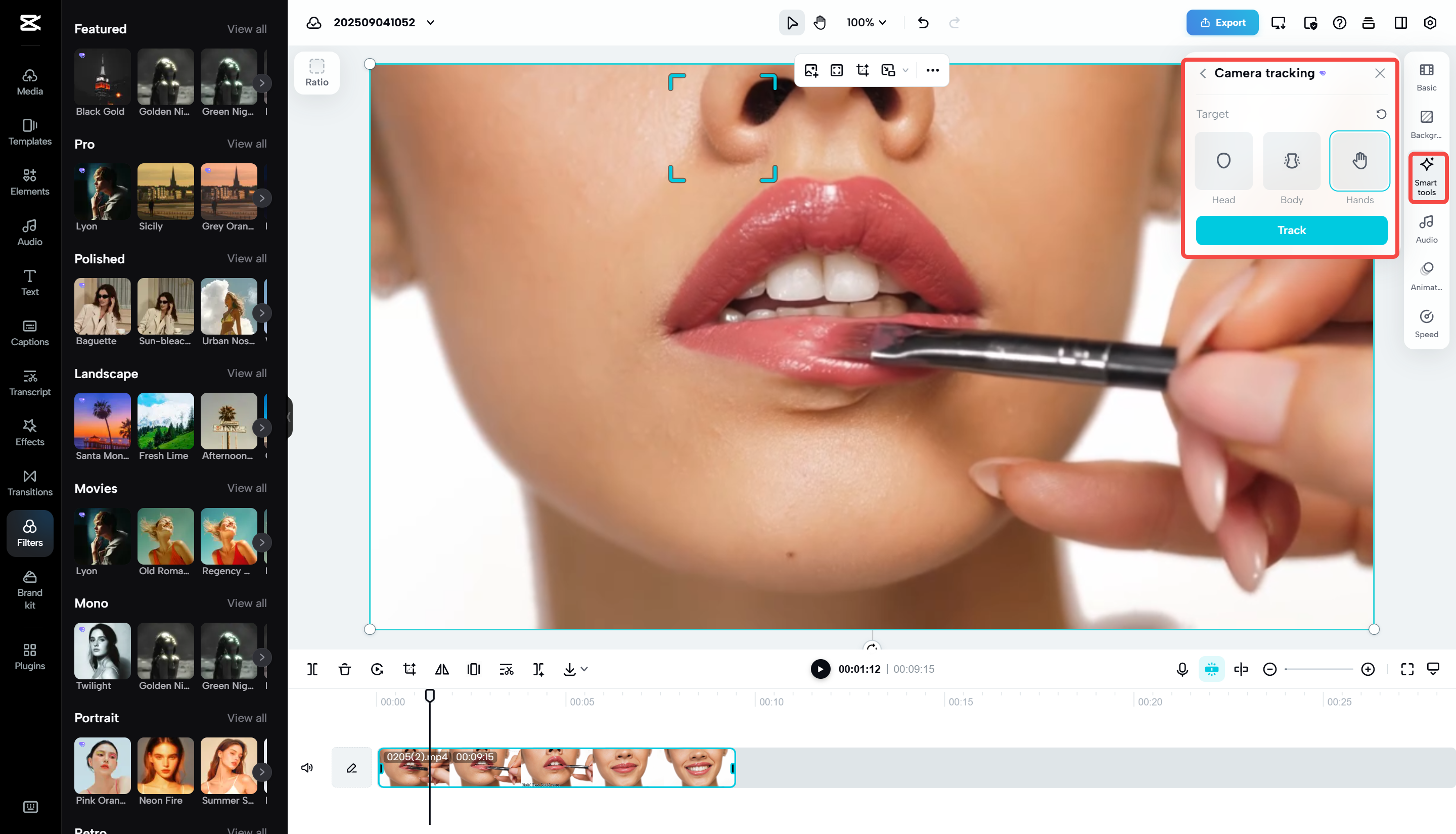 Adding music to a video with CapCut Web